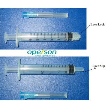 Serrure à trois seringues Luer Lock ou Luer Slip